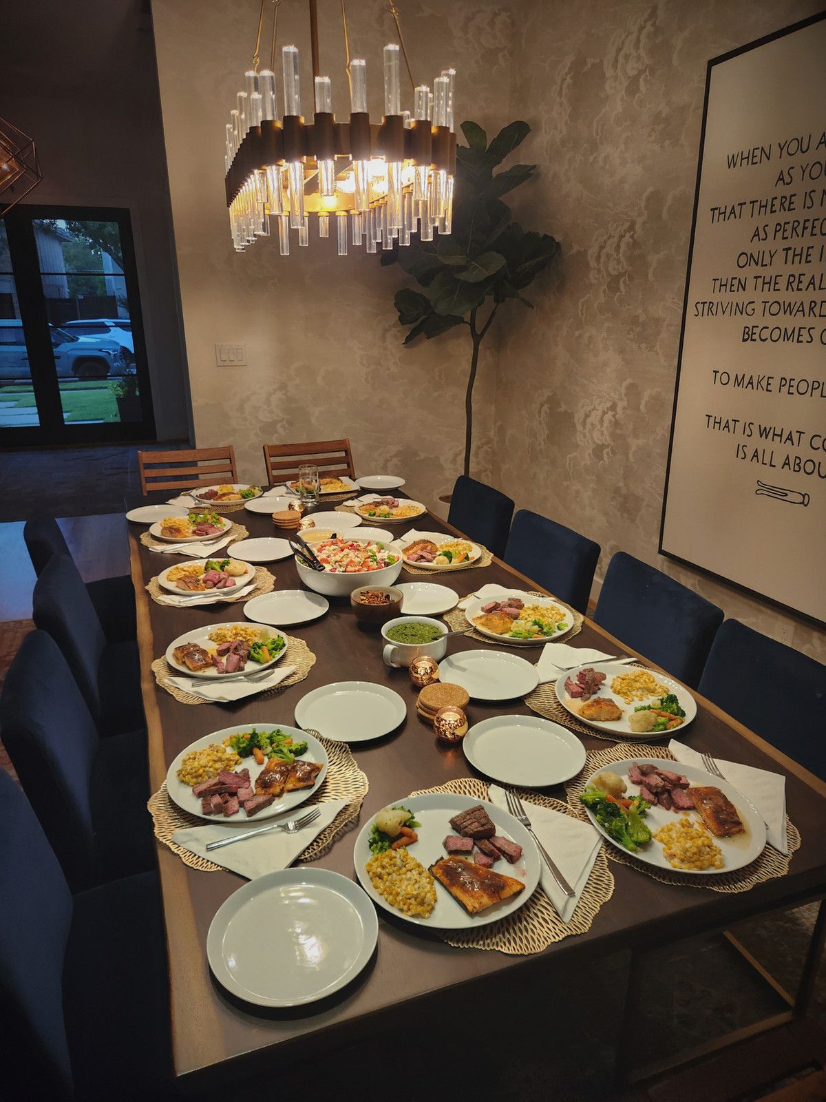 Executive meeting catering setup